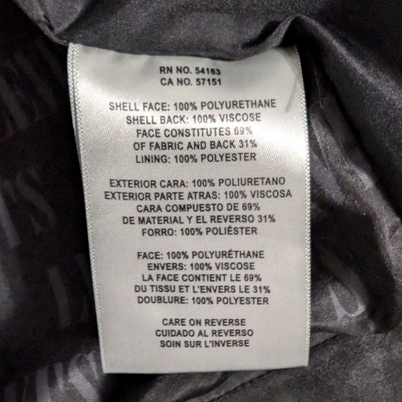 NWT LEVI'S Classic Asymmetrical Faux Leather Motorcycle Jacket Coat Black Mens S - Picture 11 of 15